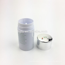 Recipiente de gel de desodorante plástico venda quente de forma de cilindro